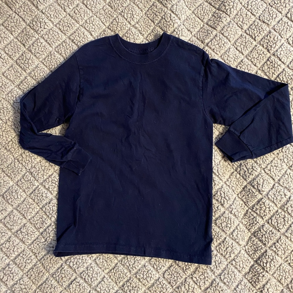 Boy’s Size (S) 6/7 Navy Blue Long Sleeve Shirt